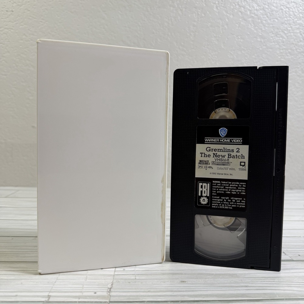 Gremlins 2 - The New Batch VHS Tape 1990 Rental No Original Cover